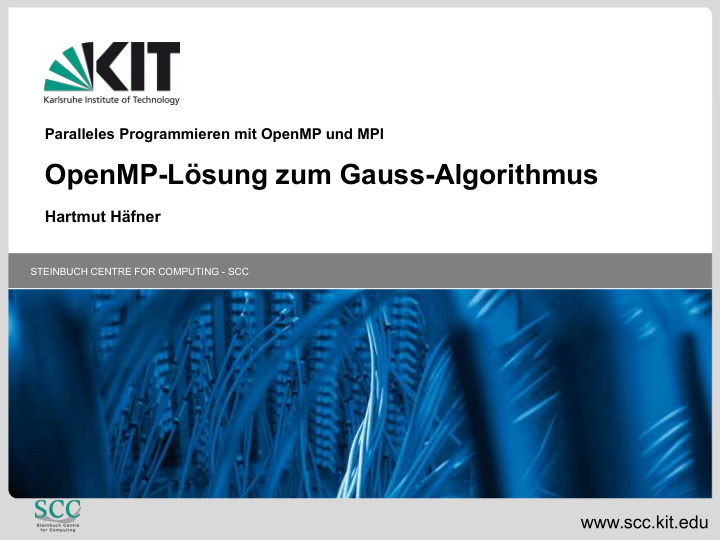 openmp l sung zum gauss algorithmus