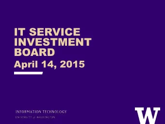 INVESTMENT  BOARD  April 14, 2015  AGENDA &gt; Call to Order &gt; Enterprise Risk  Managing