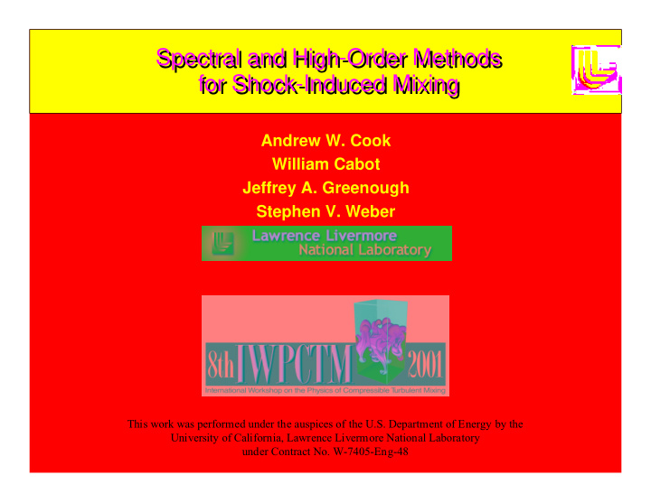 spectral and high order methods spectral and high order