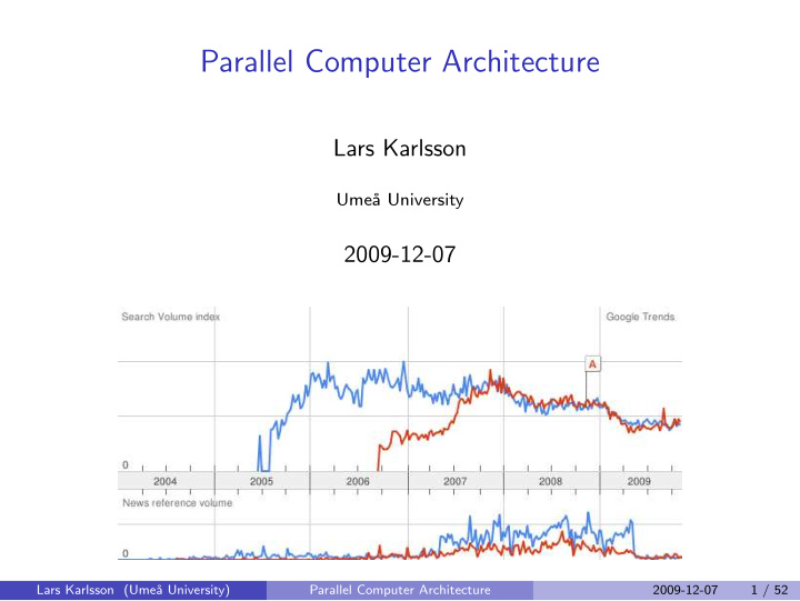 parallel computer architecture