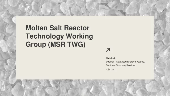 group msr twg