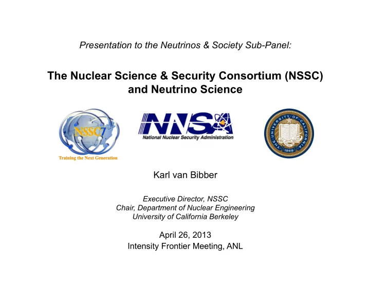and neutrino science