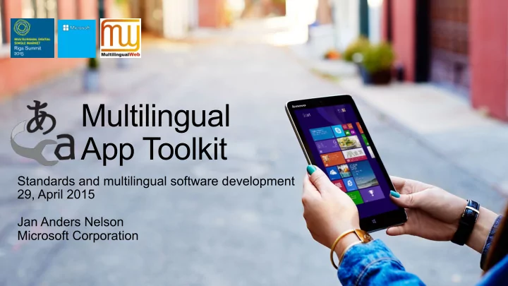 multilingual app toolkit