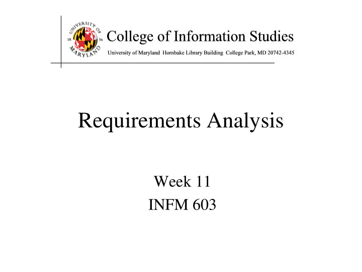 requirements analysis