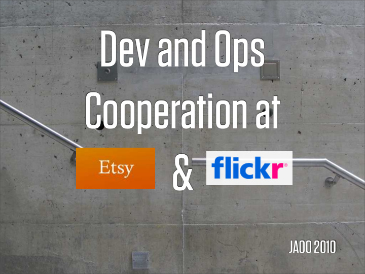 dev and ops cooperation at