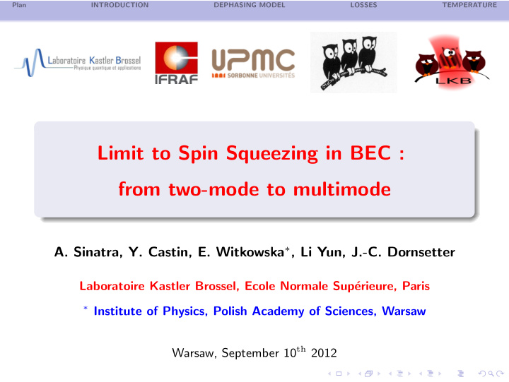 limit to spin squeezing in bec from two mode to multimode