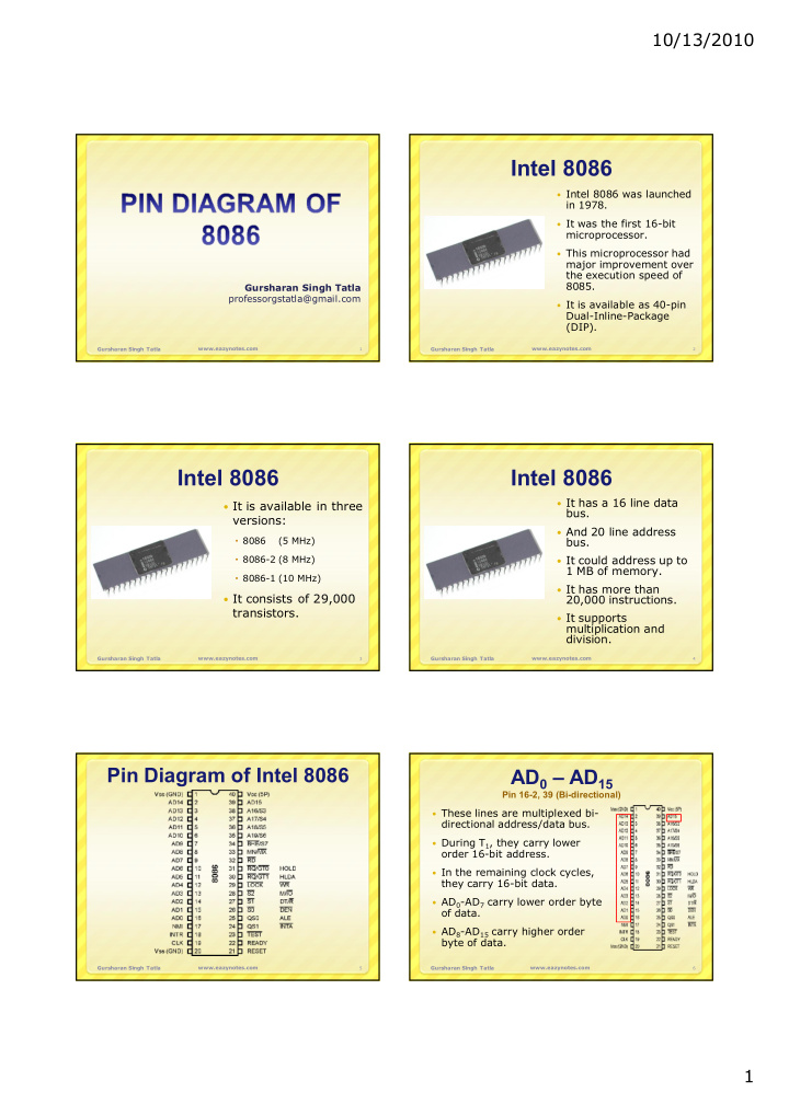 intel 8086