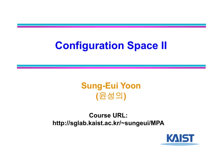 c configuration space ii fi ti s ii