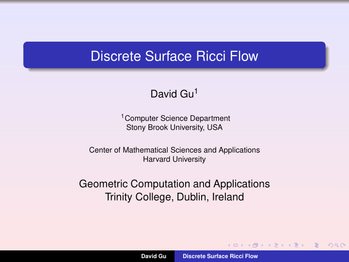 discrete surface ricci flow