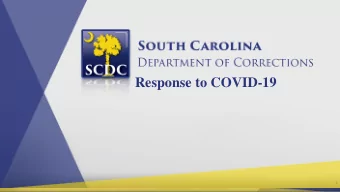 Response to COVID-19  1  DOC COVID-19 Percentages Nationwide  State  Inmate Population # of