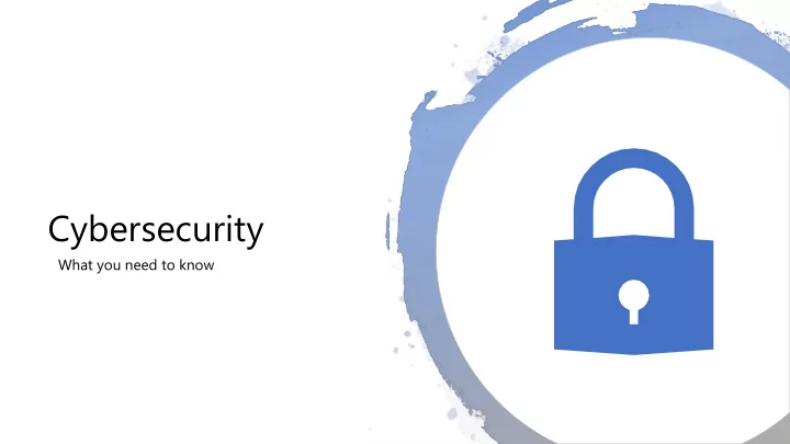 cybersecurity