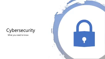 Cybersecurity  What you need to know  Agenda  Introduction  Kevin Bobroske  What is