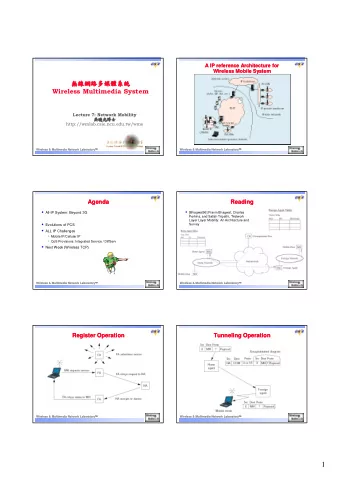 1  Indirect Routing (Triangular Routing)  Indirect Routing (Triangular Routing)  RO (Route