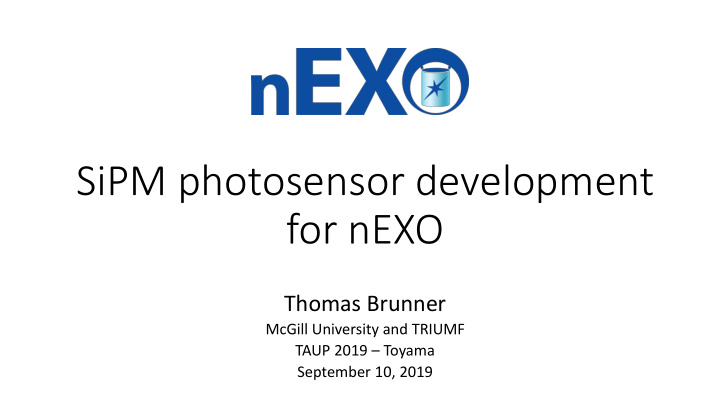 sipm photosensor development