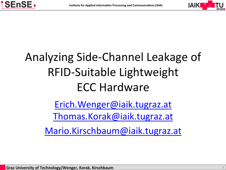analyzing side channel leakage of rfid suitable