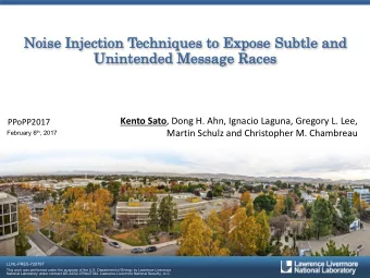 Noi  oise  e Injec  ection  on Tec  echniques  es to  o Expos  ose  e Subtle  e and  Uninten  ended