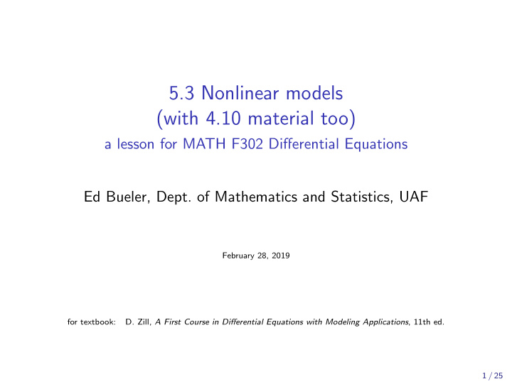 5 3 nonlinear models with 4 10 material too