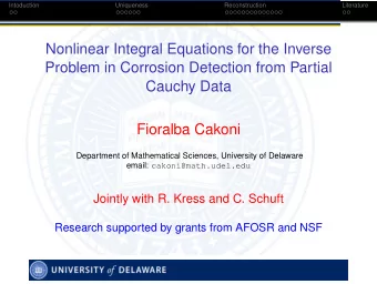 Nonlinear Integral Equations for the Inverse  Problem in Corrosion Detection from Partial  Cauchy