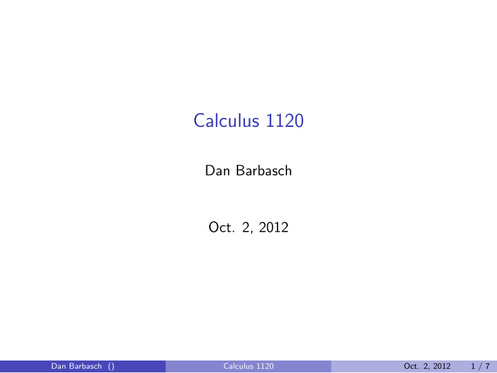 calculus 1120