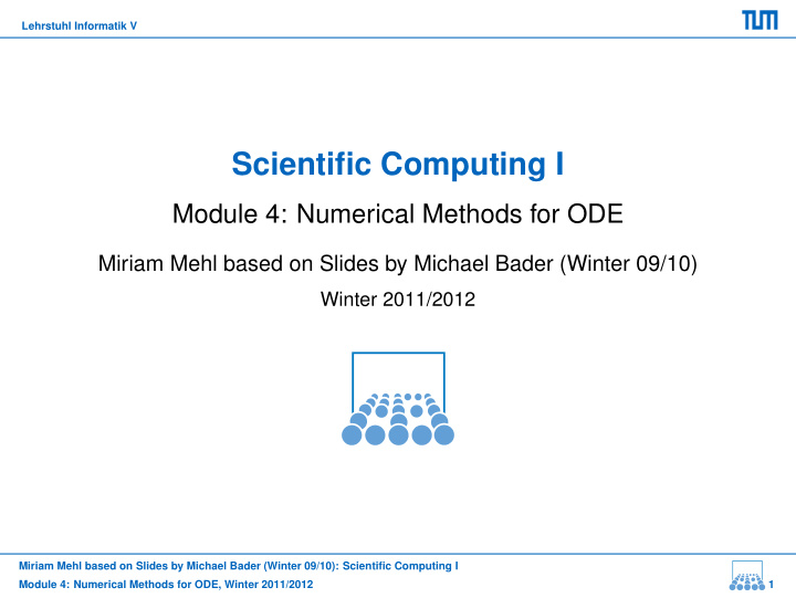 scientific computing i