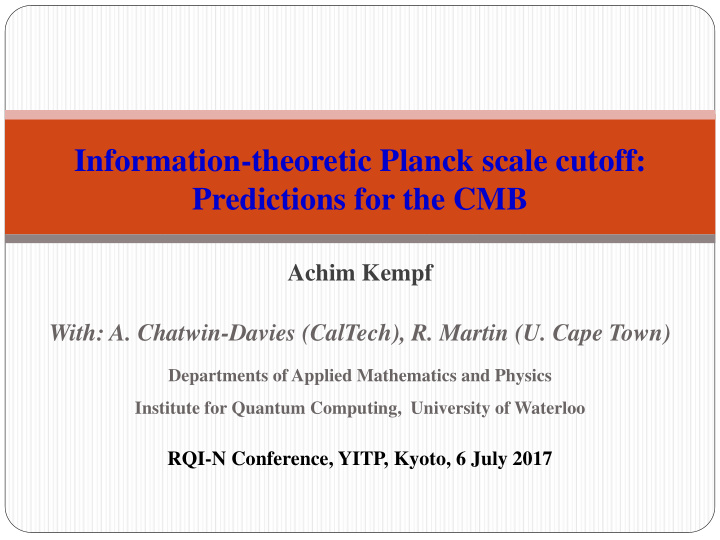 information theoretic planck scale cutoff predictions for