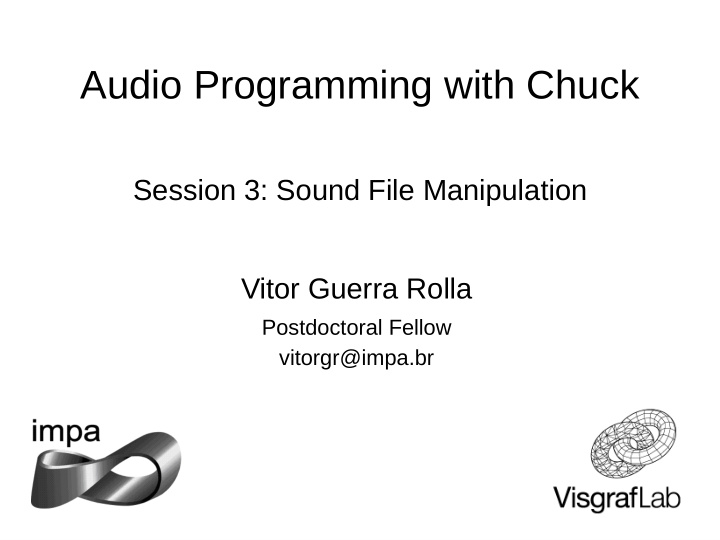 audio programming with chuck