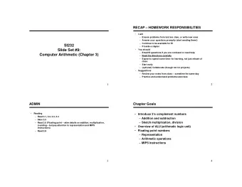 SI232  Provide a stapler  Slide Set #9:  You should    Email/EI questions if you are