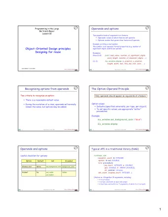 1  The EiffelMath routine  Naming (classes, features, variables)  Traditional advice (for