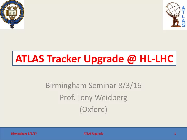 atlas tracker upgrade hl lhc