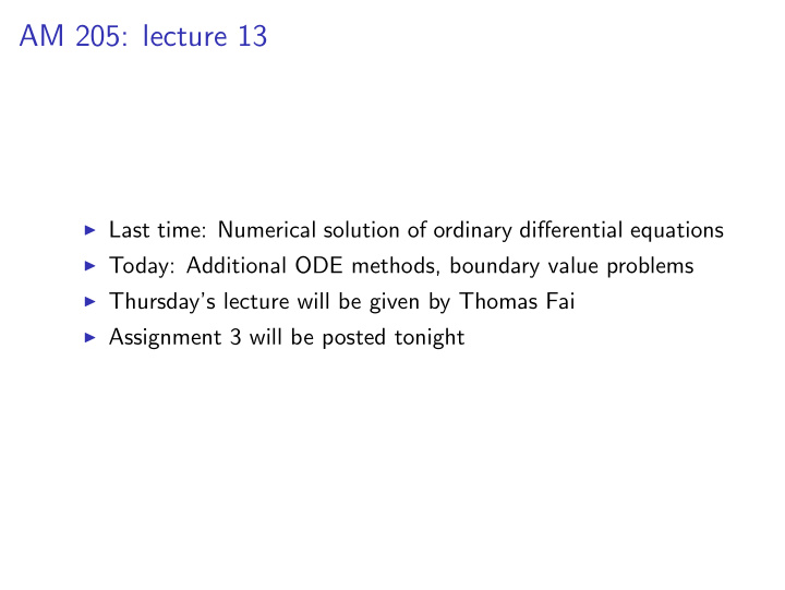 am 205 lecture 13