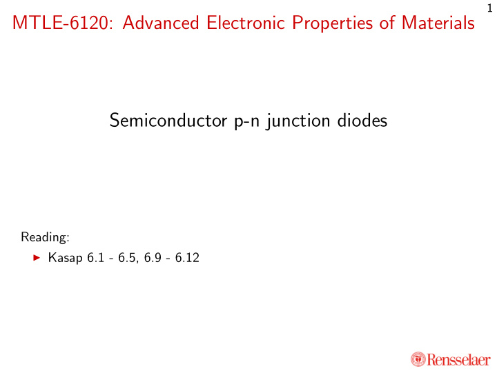 mtle 6120 advanced electronic properties of materials