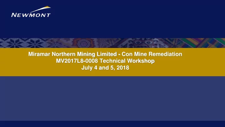 miramar northern mining limited con mine remediation