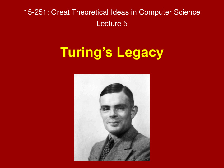 turing s legacy what is computation what is an algorithm