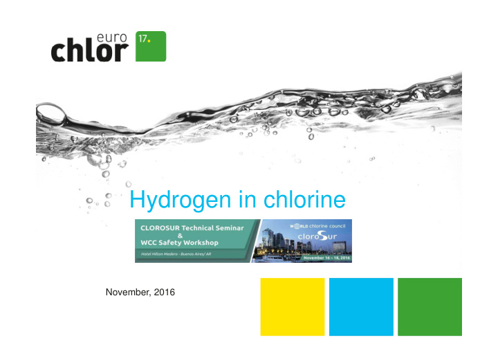 hydrogen in chlorine