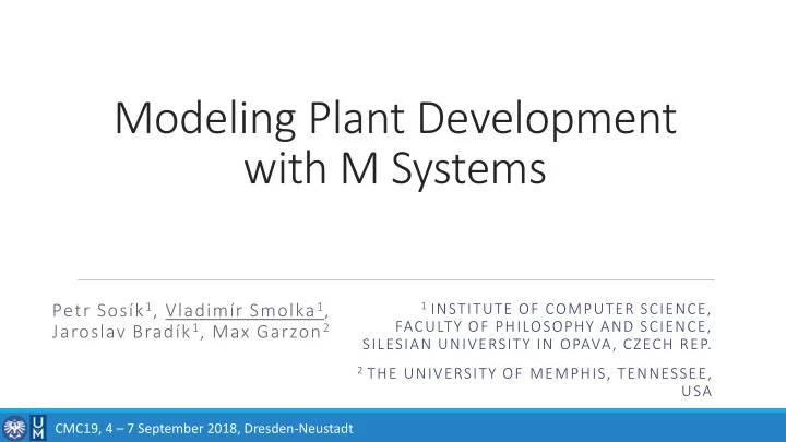 modeling plant development