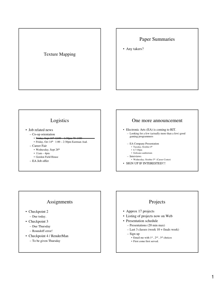 paper summaries