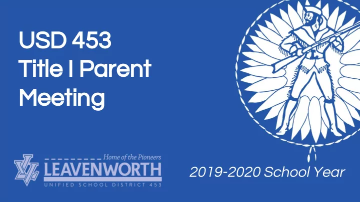 usd 453 title i parent meeting