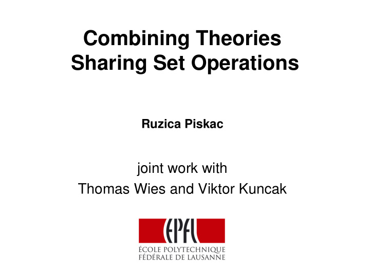 combining theories sharing set operations