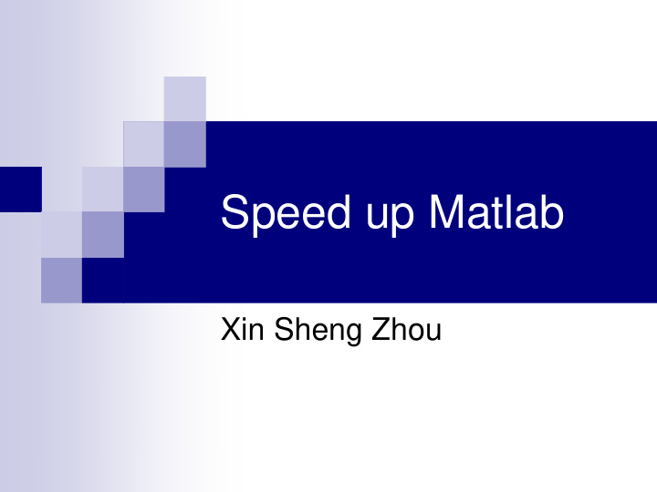 speed up matlab