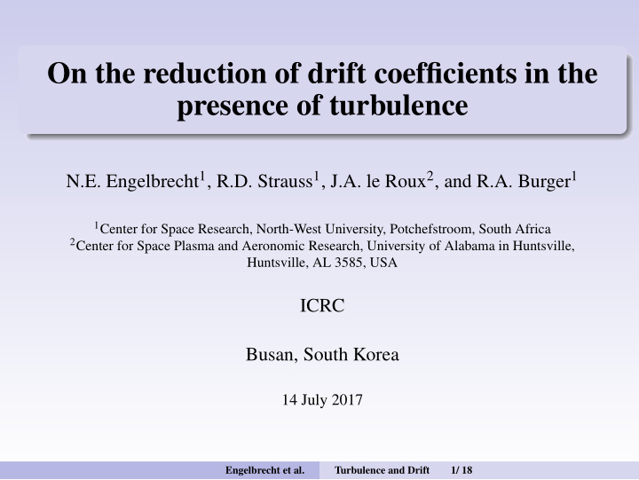 on the reduction of drift coefficients in the presence of