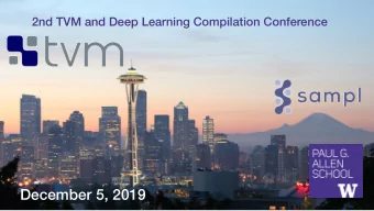 December 5, 2019  Zach Tatlock  OctoML  Lets Get in the Wayback Machine  2018  Lets Get in