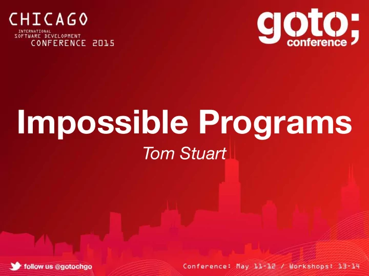 impossible programs
