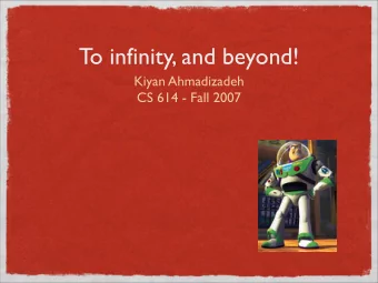 To infinity, and beyond!  Kiyan Ahmadizadeh  CS 614 - Fall 2007  LRPC - Motivation  Small-kernel