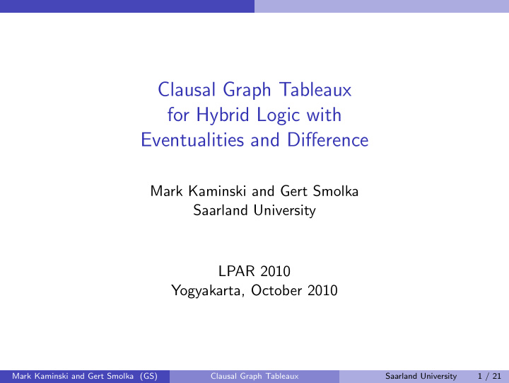 clausal graph tableaux for hybrid logic with