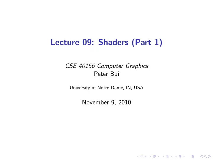 lecture 09 shaders part 1