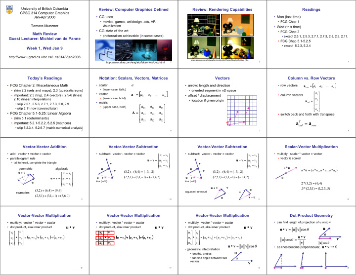 vector a a a a column vectors 1 important 2 3 trig 2 4