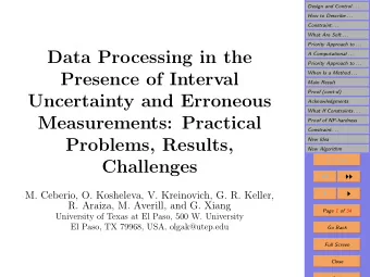 Data Processing in the  A Computational . . .  Priority Approach to . . .  When Is a Method . . .