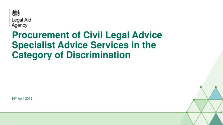 category of discrimination