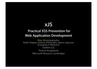 xJS    Elias  Athanasopoulos,  FORTH-ICS    2    xJS    Elias
