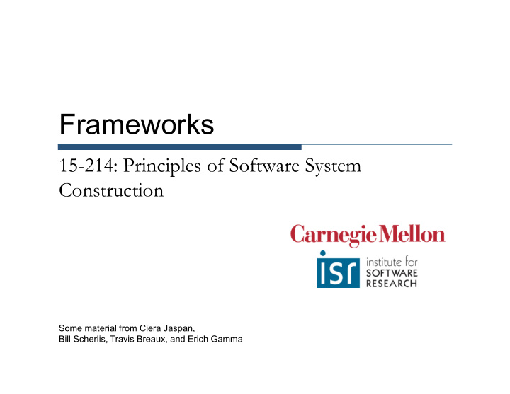 frameworks